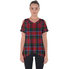 Macduff Tartan Cut Out Side Drop Tee by tartantotartansallreddesigns