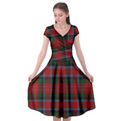 Macduff Tartan Cap Sleeve Wrap Front Dress by tartantotartansallreddesigns