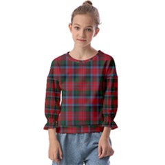 Macduff Tartan Kids  Cuff Sleeve Top