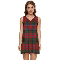 Macduff Tartan Tiered Sleeveless Mini Dress by tartantotartansallreddesigns