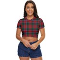 Macduff Tartan Side Button Cropped Tee View1