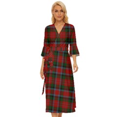 Macduff Tartan Midsummer Wrap Dress by tartantotartansallreddesigns