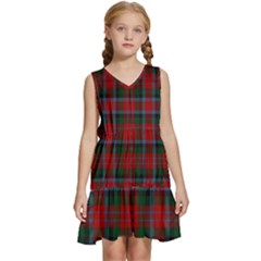 Macduff Tartan Kids  Sleeveless Tiered Mini Dress by tartantotartansallreddesigns