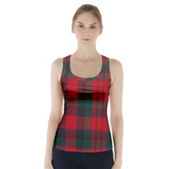 Macduff Modern Tartan Racer Back Sports Top by tartantotartansallreddesigns