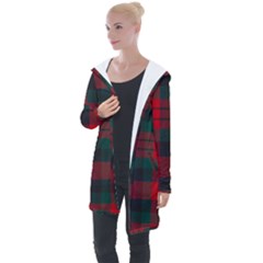 Macduff Modern Tartan Longline Hooded Cardigan by tartantotartansallreddesigns