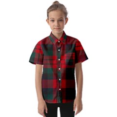 Macduff Modern Tartan Kids  Short Sleeve Shirt by tartantotartansallreddesigns