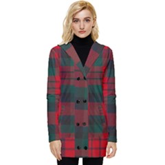 Macduff Modern Tartan Button Up Hooded Coat 