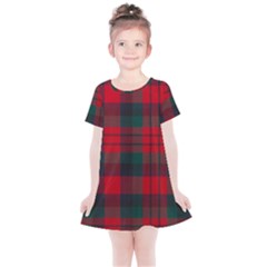 Macduff Modern Tartan Kids  Simple Cotton Dress by tartantotartansallreddesigns