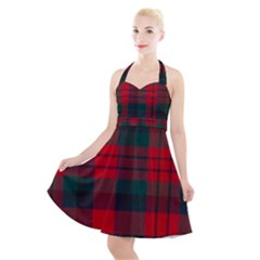 Macduff Modern Tartan Halter Party Swing Dress  by tartantotartansallreddesigns