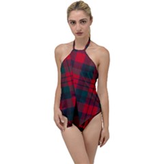 Macduff Modern Tartan Go With The Flow One Piece Swimsuit by tartantotartansallreddesigns