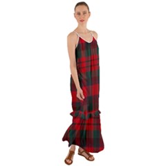 Macduff Modern Tartan Cami Maxi Ruffle Chiffon Dress by tartantotartansallreddesigns