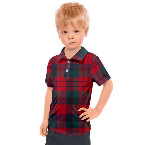 Macduff Modern Tartan Kids  Polo Tee by tartantotartansallreddesigns