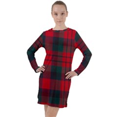 Macduff Modern Tartan Long Sleeve Hoodie Dress