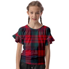 Macduff Modern Tartan Kids  Cut Out Flutter Sleeves