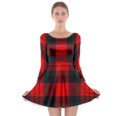 Macduff Modern Tartan 2 Long Sleeve Skater Dress by tartantotartansallreddesigns