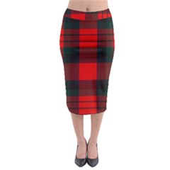 Macduff Modern Tartan 2 Midi Pencil Skirt by tartantotartansallreddesigns