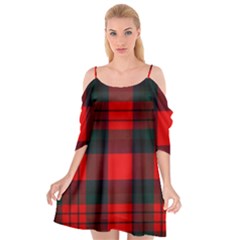 Macduff Modern Tartan 2 Cutout Spaghetti Strap Chiffon Dress by tartantotartansallreddesigns