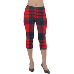 Macduff Modern Tartan 2 Lightweight Velour Capri Leggings  by tartantotartansallreddesigns