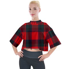 Macduff Modern Tartan 2 Mock Neck Tee by tartantotartansallreddesigns