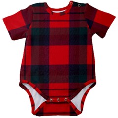 Macduff Modern Tartan 2 Baby Short Sleeve Onesie Bodysuit by tartantotartansallreddesigns