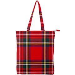 Stewart Royal Modern Heavy Weight Tartan Double Zip Up Tote Bag by tartantotartansred2