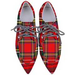 Stewart Royal Modern Heavy Weight Tartan Pointed Oxford Shoes by tartantotartansred2