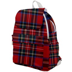 Stewart Royal Modern Tartan Top Flap Backpack by tartantotartansred2