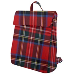 Stewart Royal Modern Tartan Flap Top Backpack by tartantotartansred2