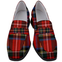 Stewart Royal Modern Tartan Women s Chunky Heel Loafers by tartantotartansred2