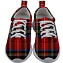 Stewart Royal Modern Tartan Kids Athletic Shoes View1