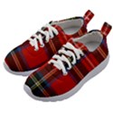 Stewart Royal Modern Tartan Kids Athletic Shoes View2