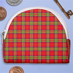 Tartan And Plaid 3 Horseshoe Style Canvas Pouch by tartantotartansreddesign2