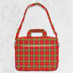 Tartan And Plaid 3 Macbook Pro Shoulder Laptop Bag  by tartantotartansreddesign2