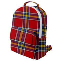 Tartan Pattern 40 Flap Pocket Backpack (small) by tartantotartansreddesign2