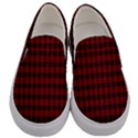 Tartan Red Men s Canvas Slip Ons View1