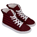 Tartan Red Men s Hi-Top Skate Sneakers View3