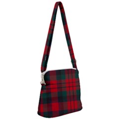 Macduff Modern Tartan Zipper Messenger Bag by tartantotartansreddesign2