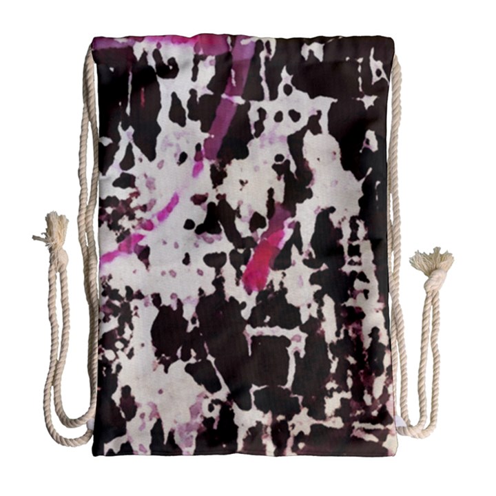 Chaos at the wall Drawstring Bag (Large)