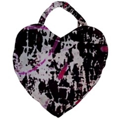 Chaos At The Wall Giant Heart Shaped Tote