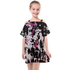 Chaos At The Wall Kids  One Piece Chiffon Dress by DimitriosArt