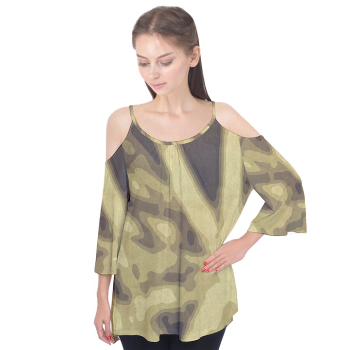 Glowing stars Flutter Sleeve Tee 