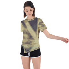 Glowing Stars Asymmetrical Short Sleeve Sports Tee