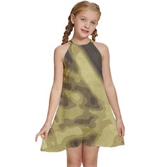 Glowing Stars Kids  Halter Collar Waist Tie Chiffon Dress