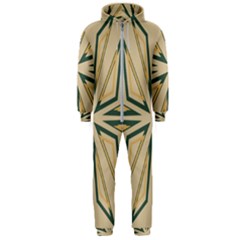 Abstract Pattern Geometric Backgrounds   Hooded Jumpsuit (men) by Eskimos