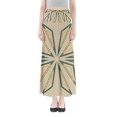 Abstract Pattern Geometric Backgrounds   Full Length Maxi Skirt by Eskimos