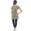 Abstract pattern geometric backgrounds   Puff Sleeve Tunic Top View2