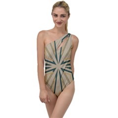 Abstract Pattern Geometric Backgrounds   To One Side Swimsuit by Eskimos