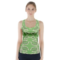 Abstract Pattern Geometric Backgrounds   Racer Back Sports Top by Eskimos