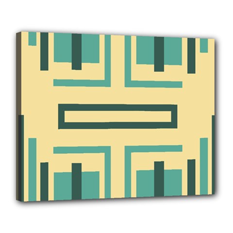 Abstract Pattern Geometric Backgrounds   Canvas 20  X 16  (stretched) by Eskimos