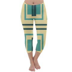 Abstract Pattern Geometric Backgrounds   Capri Winter Leggings  by Eskimos